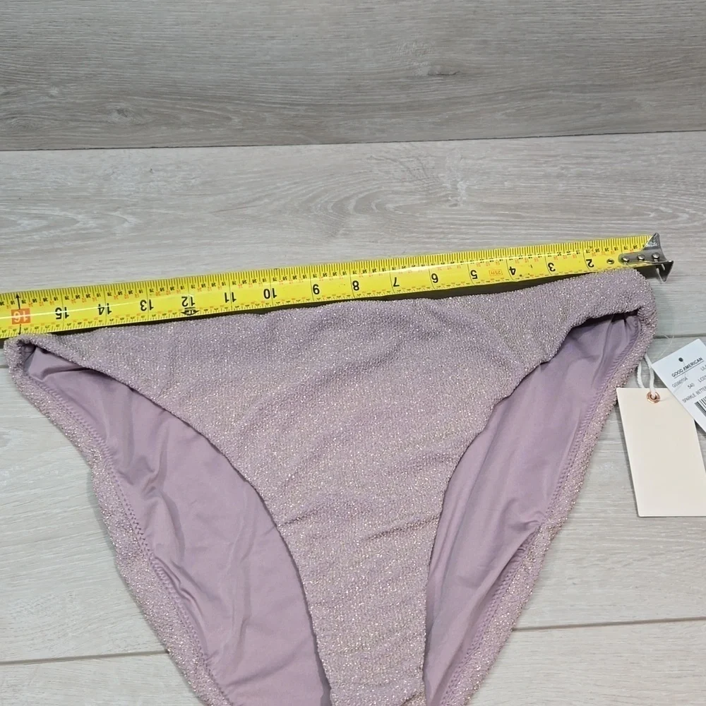 NWT Good American Women Sparkle Better Bikini Bottom Swim sz 4/XL